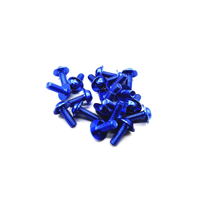 30pcs Motorcycle Bolts Screw M6 M5 x 16mm Aluminum adornment Anodised 20mm Screws Cap Head Multicolor options | Автомобили и