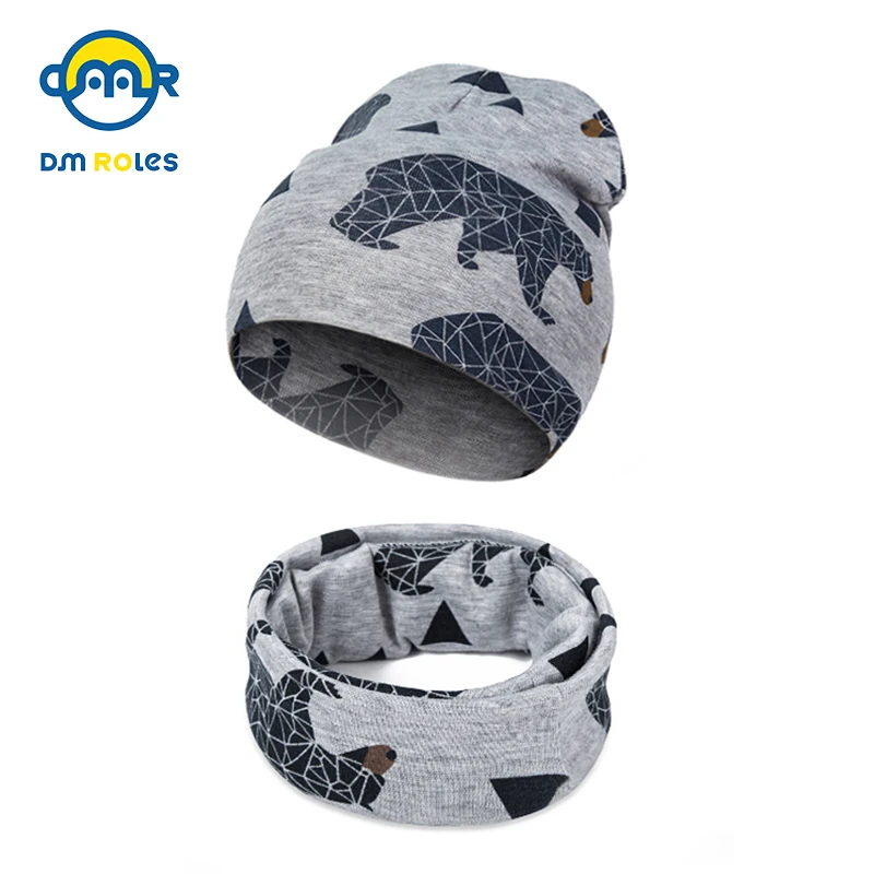 DMROLES, осенне-зимняя детская шапка, шапка для мальчиков и девочек, детская шапочка, шапка для младенцев, хлопковый Детский шарф с воротником, детская шапка для мальчиков, детская шапка, От 2 до 5 лет