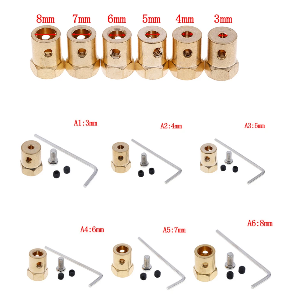 1 шт. латунь гибкий вал двигателя Соединительная муфта двигатель разъем передачи