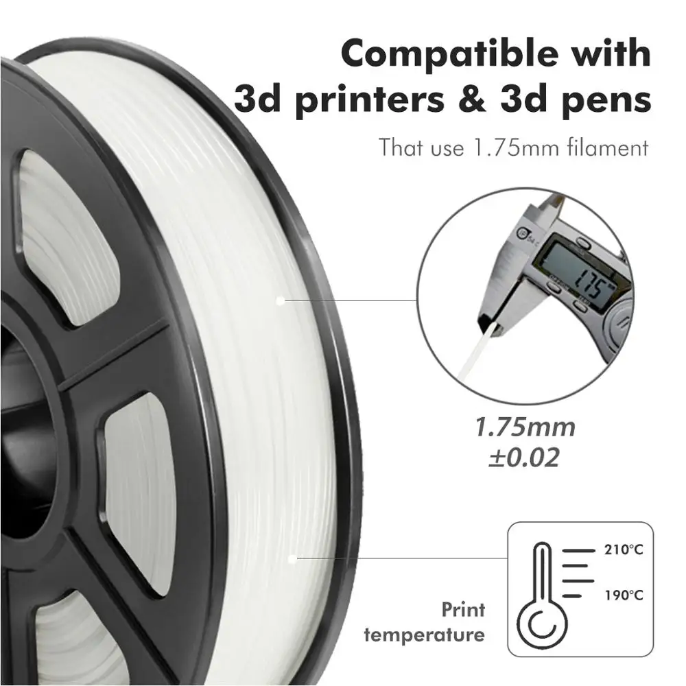 Enotepad Flexible 3D Printer Filament TPU Filament 1.75 mm 0.5kg Spool in 95A shore hardness 100% no bubble tpu