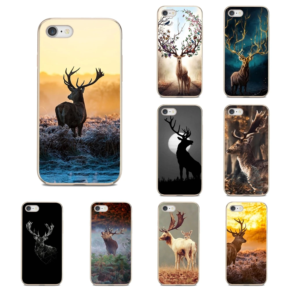 Прозрачный мягкий чехол для Xiaomi Redmi 3 3S 4X Note 4 5A 5 6 7 8 Pro Pocophone F1 Animal Wild Deer Swamp|Бамперы| |