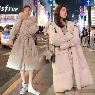New maternity dress autumn and winter pregnant down jacket cotton late loose coat clothes | Мать и ребенок