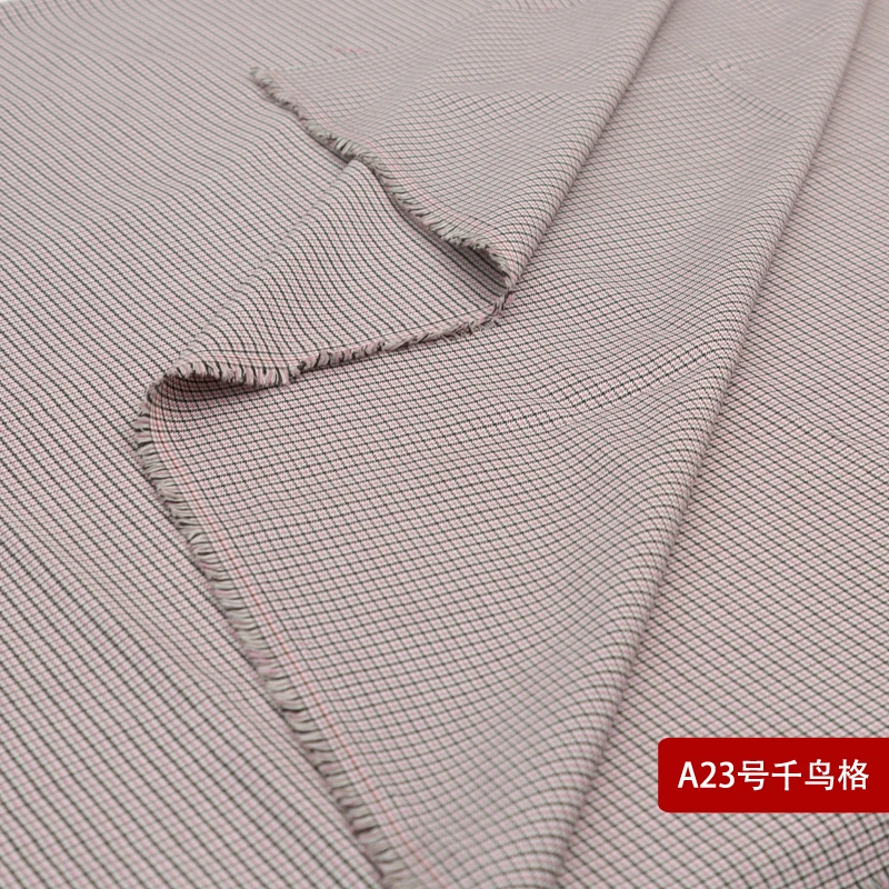 

145cm x 50cm polyester cotton blend twill check soft clothes yarn dyed plaid Suit fabric for cloth trousers bags dress