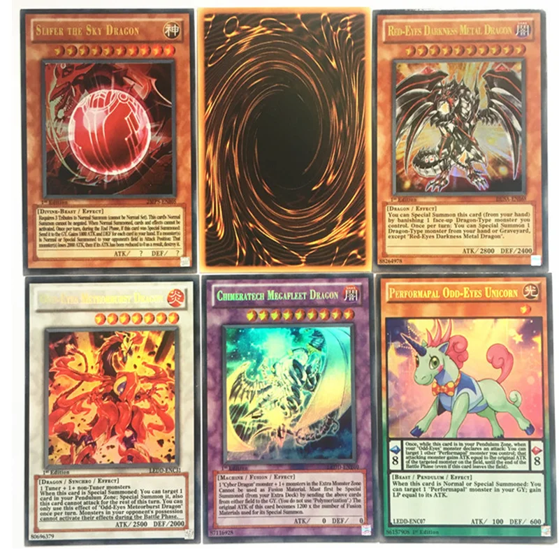 Cartas de Anime de Yu Gi Oh, 112 Uds., cartas hologr&aacute;ficas en ingl&eacute;s, juego de batalla de soldado gigante, yu-gi-oh Ni&ntilde;os juguete para regalo-3