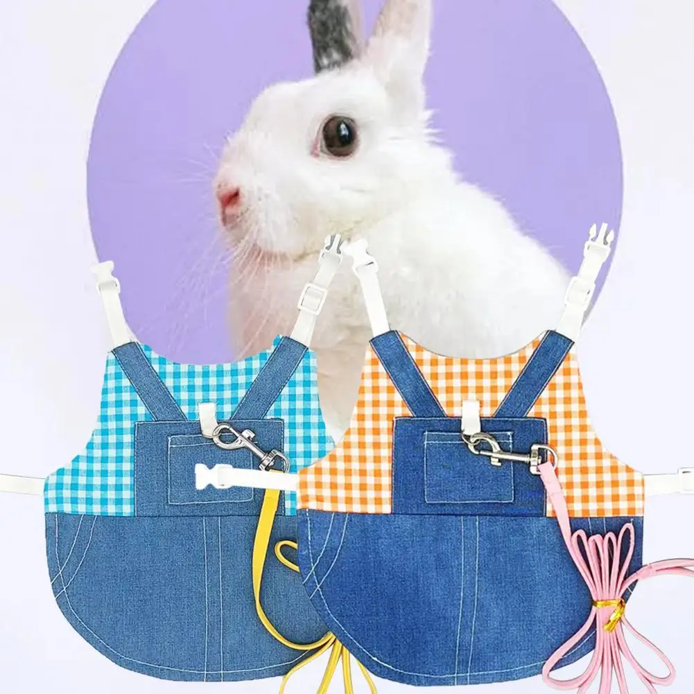 

1 Set Cute Bunny Costume Elastic Breathable Unisex Small Animal Outwear Harness