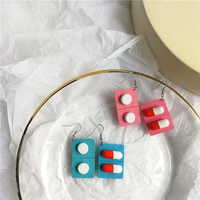 women girl fashion wooden capsule earrings funny jewelry gift unique lovely pills medicine dangle cute