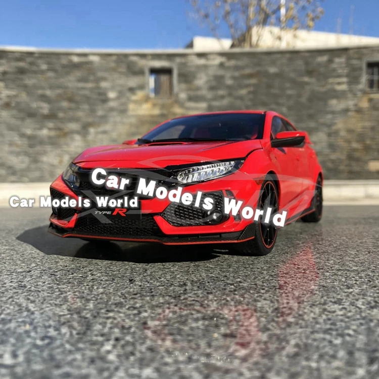 Литая модель автомобиля ЖК-модели Type-R FK8 1:18 (красный) + небольшой подарок |