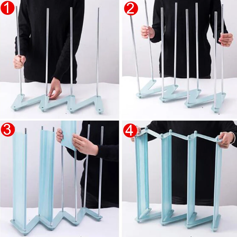 

Simple Assembled Shoe Rack Stainless Steel Storage Shelf for Shoes Book Sundries Dorm Room Bedroom Z Shape Shoe Stand Organizer