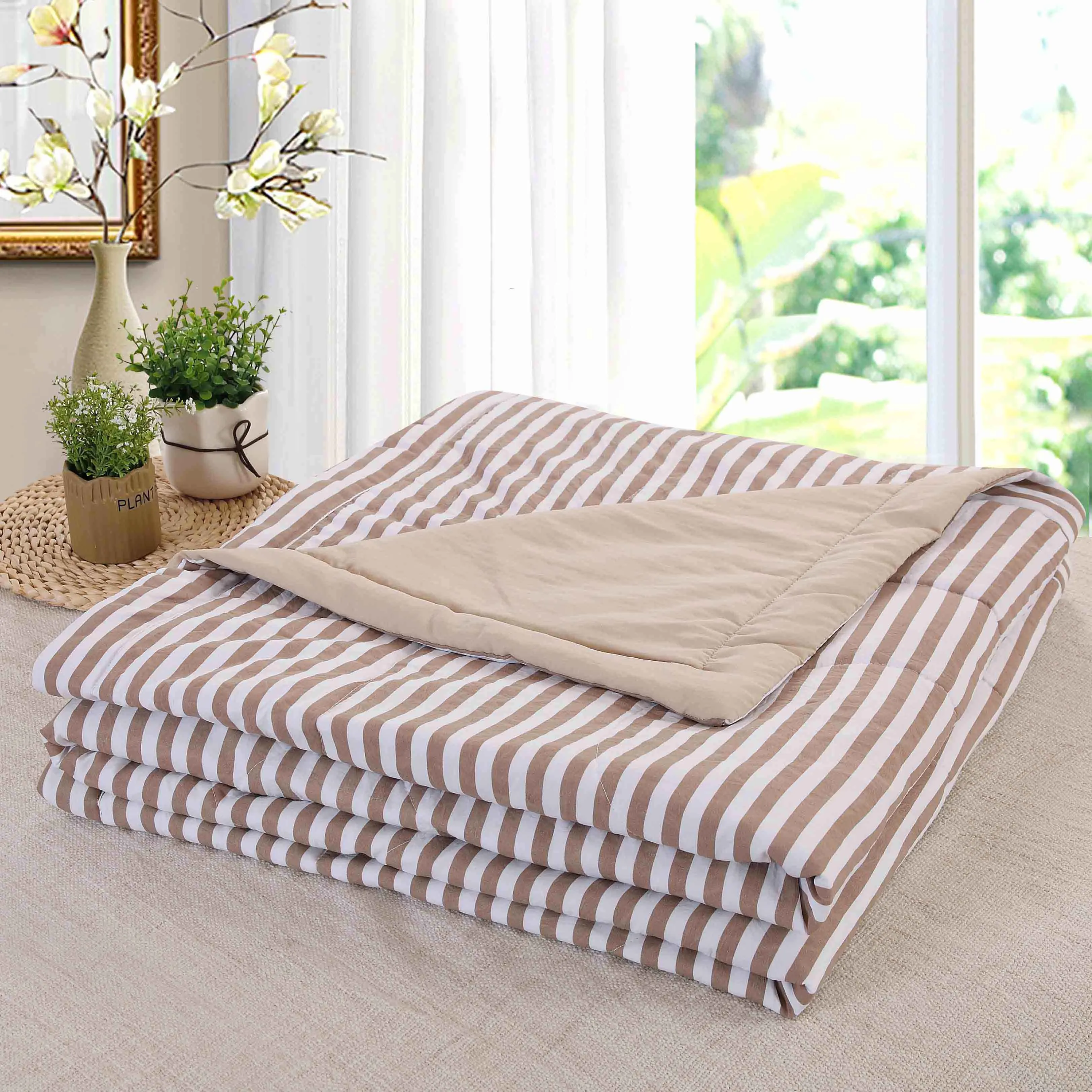 Washed Cotton Summer Quilt Air Conditioner Double Bed Skin-Friendly Suitable For Adults And Children | Дом и сад