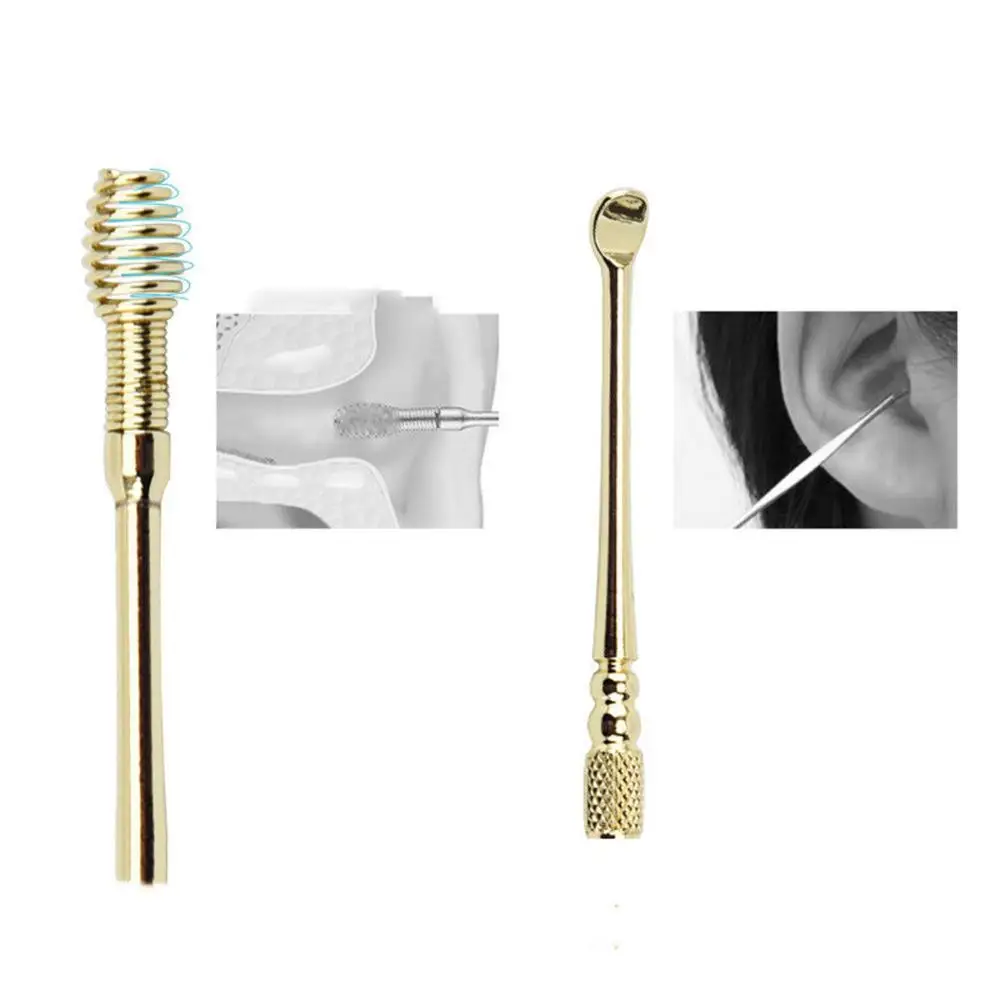 Портативный Нержавеющая сталь Ушная палочка три Благодаря особенной