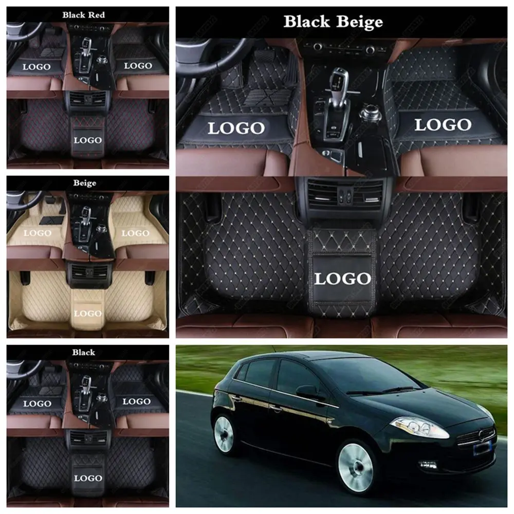 Автомобильные коврики для Fiat Palio Ottimo Bravo 500 Linea Freemont пыленепроницаемые