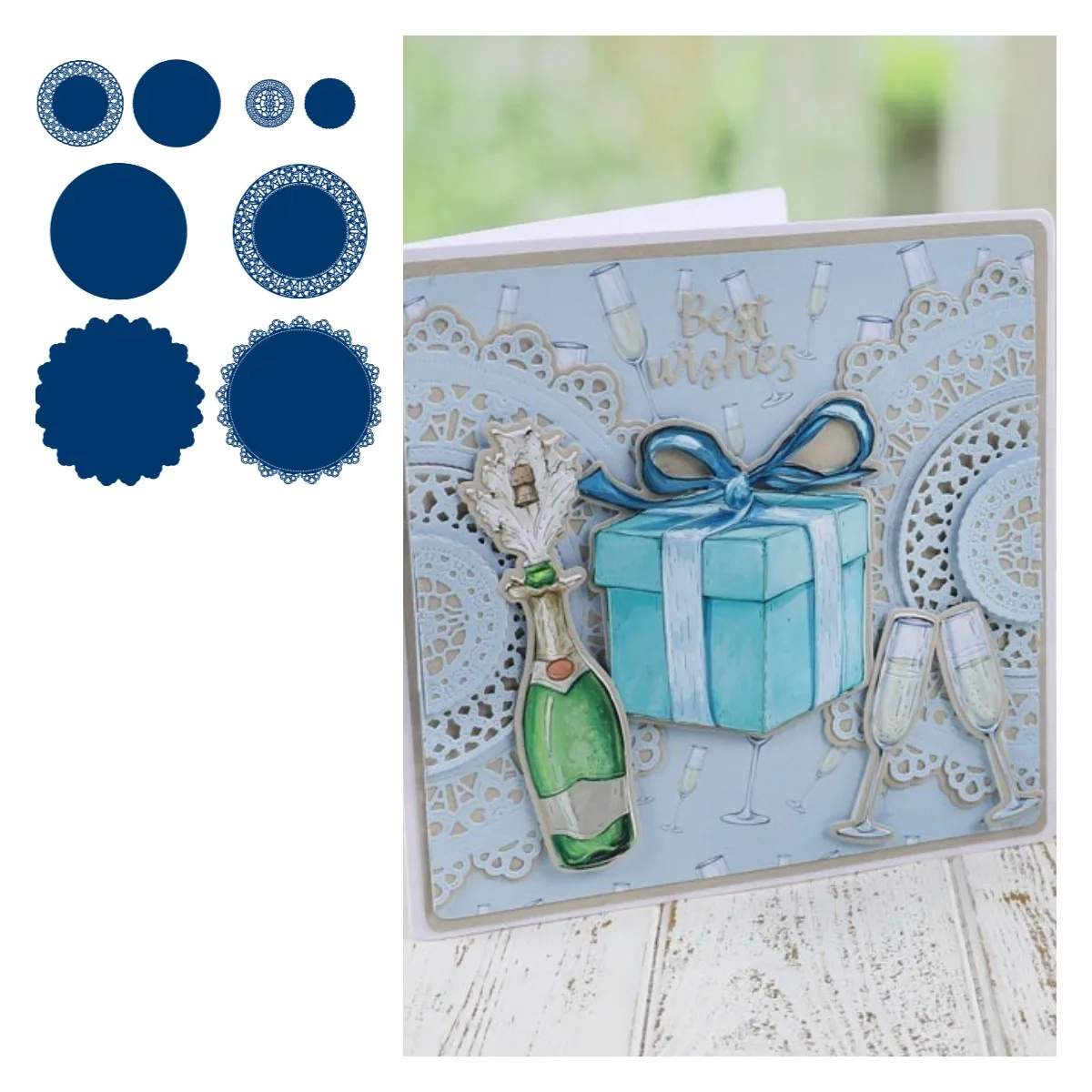 

Upstaged Doily Metal Cutting Dies Scrapbook Diary Decoration Stencil Embossing Template DIY Greeting Card Handmade 2021 NEW