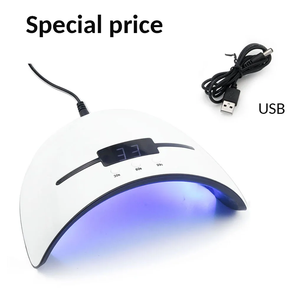 36W nail lamp 72 Вт/40/36 Вт NEW5 УФ-лампа светодиодный лампы для ногтей, для маникюра две стороны лампы Сушилка для ногтей гель лак для ногтей Гель-лак ЖК-дисплей Displsy - Цвет: 36W nail lamp