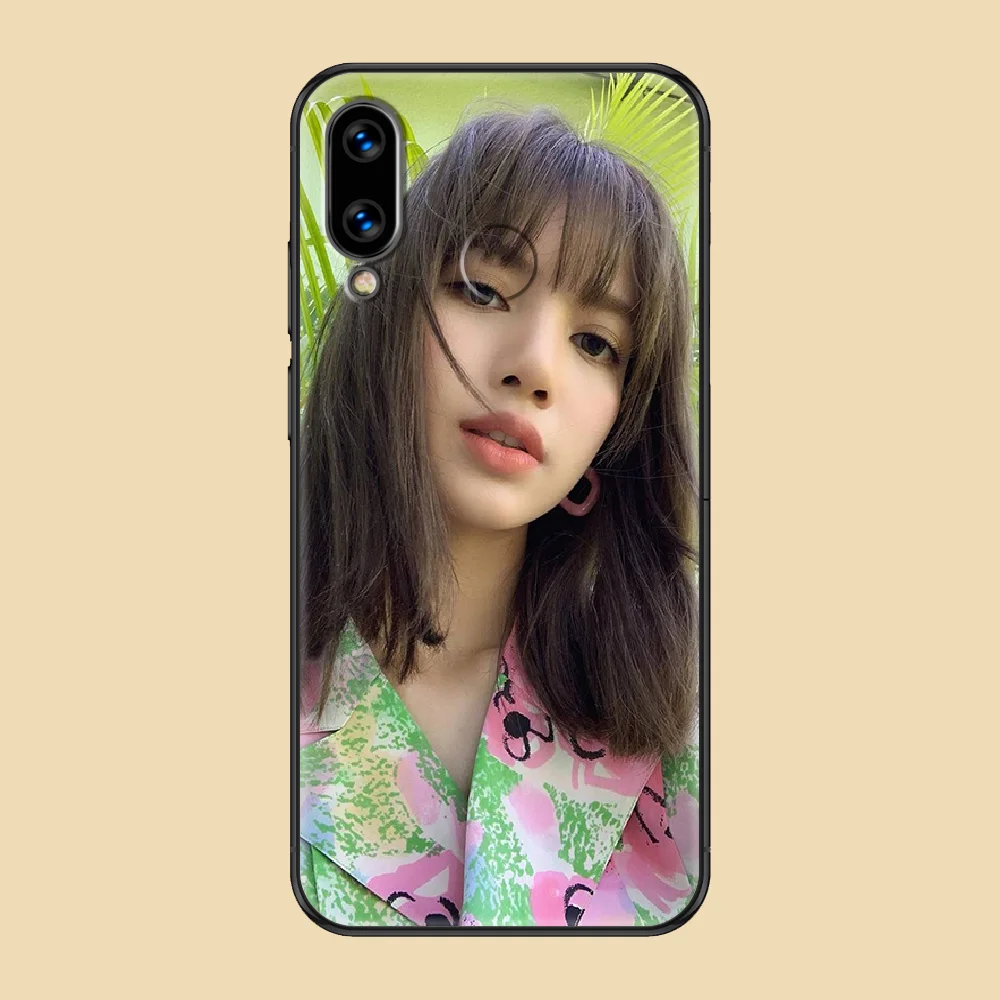 

Singer lisa Thailand Phone case For Huawei Honor 6 7 8 9 10 10i 20 A C X Lite Pro Play black trend shell silicone cover art back