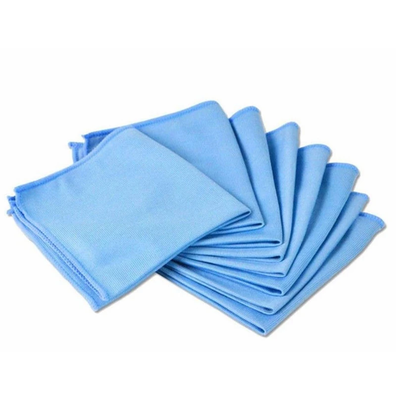 

1Pcs 30cmx30cm Car Microfiber Glass Cleaning Towel Stainless Steel Polishing Shine Cloth No Trace Window Windshield Cloth