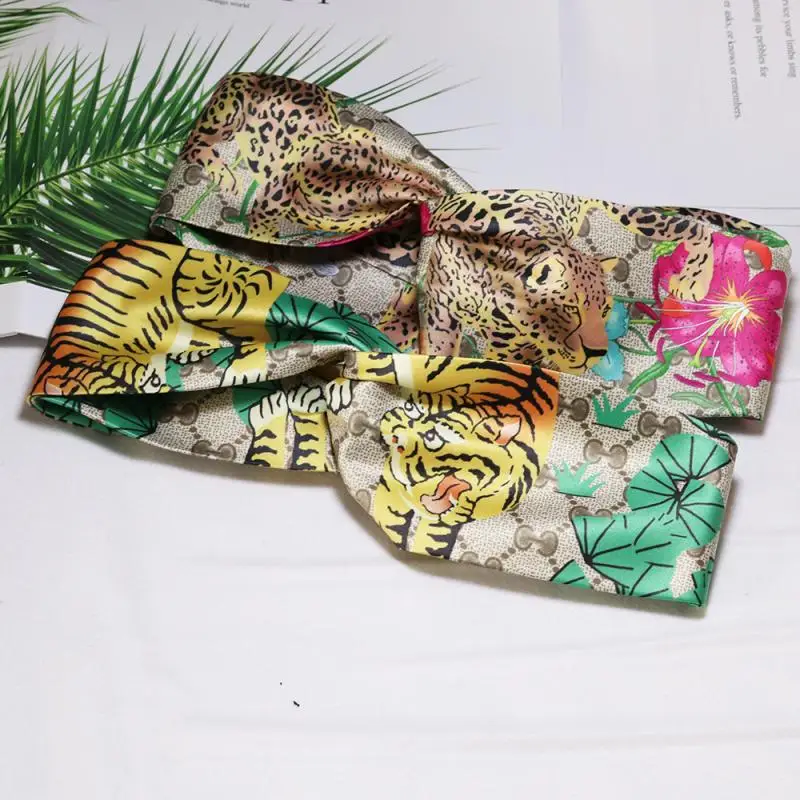 

Модная повязка на голову шарф для девочек с буквами рождественские повязки на голову в стиле бохо роскошный брендовый шейный платок повязк...