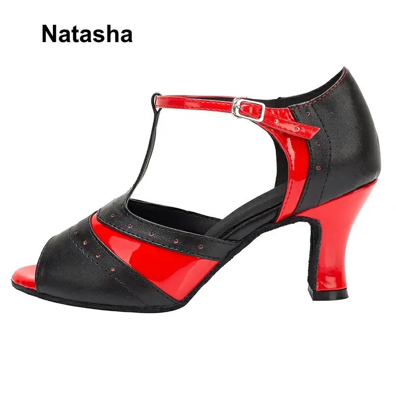Женские танцевальные туфли Наташа бальные для танго и сальсы мягкие на высоком