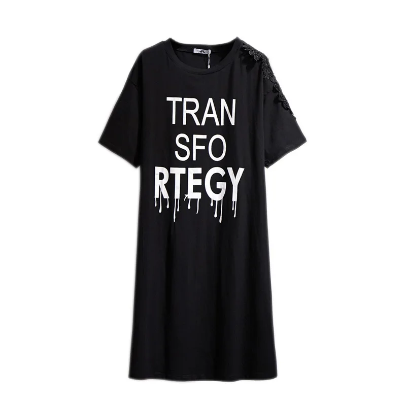 Новинка 2021 летнее платье-футболка для женщин свободное хлопковое платье с