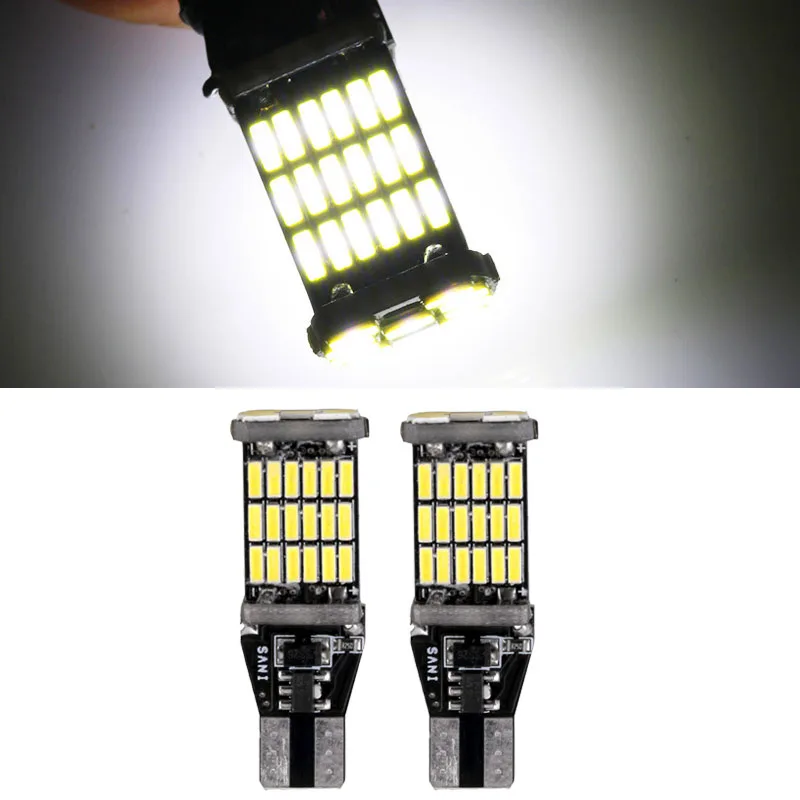 2 шт. T15 супер яркий светодиодный фонарь заднего хода дневные ходовые огни 12V Белый