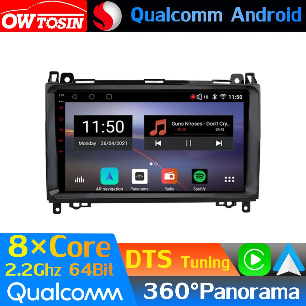 Устройство док-станция Qualcomm 8Core Android автомобильный медиа для Mercedes Benz W169 W245 W906 VW