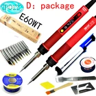 110 В220 В CXG E60WT Профессиональный СВЕТОДИОДНЫЙ Цифровой Регулируемый Электрический паяльник 60 Вт паяльная станция с постоянной температурой E60W