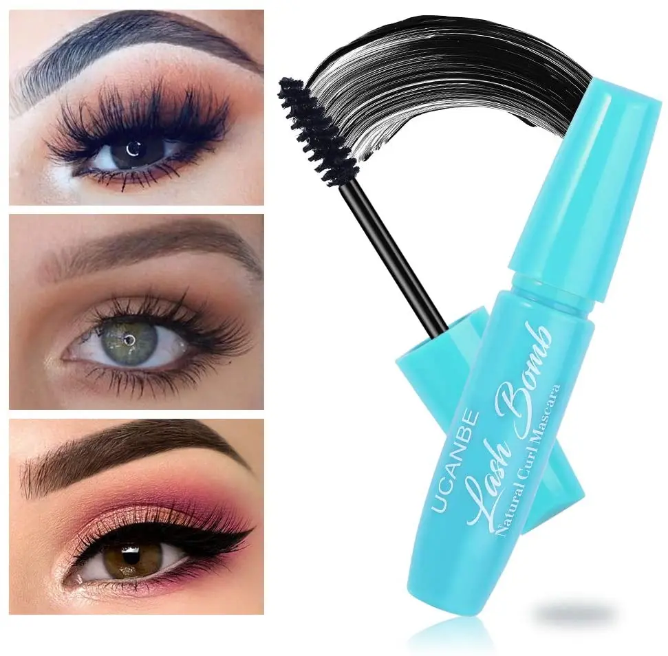 3pcs/lot Ucanbe 4D Plus Lengthening Thick Mascara Dramatic Length and Volume Perfect Lash Combination Waterproof Smudge Proof |