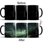 H.P. Кружка Lovecraft Cthulhu, керамическая чайная чашка, меняющая цвет от горячего тепла, лучший ужасный подарок для вашего друга