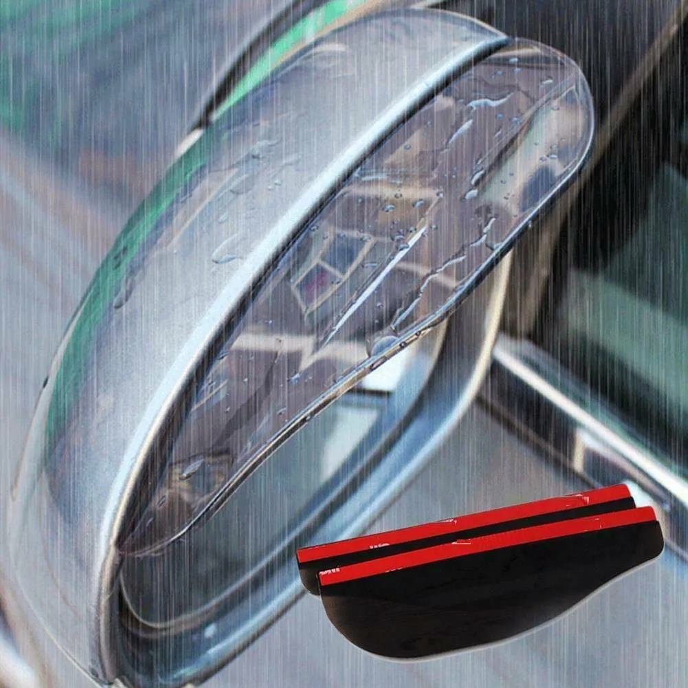 

Rain Board Side Rear Mirror Visor Rear View Replacement Sun Visor 1 Pair