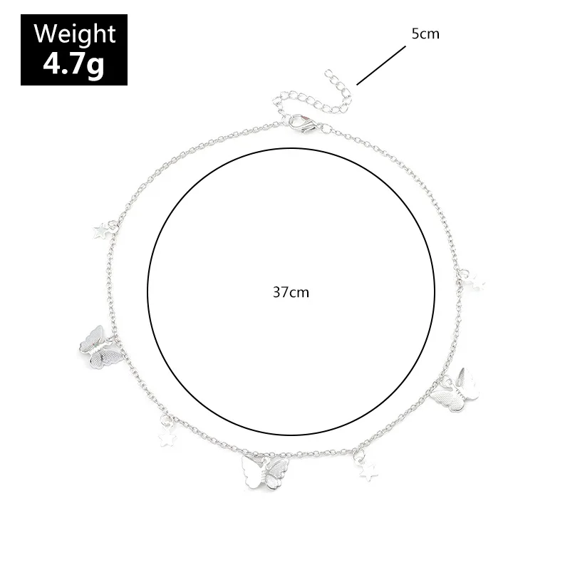 

Necklace for women Simple fashion butterfly necklace chain female pop star clavicle personality Pendants and necklaces
