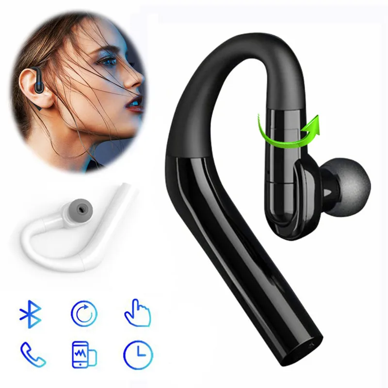 

Наушники, беспроводная гарнитура с поворотом на 360 °, спортивные наушники для вождения, стерео наушники-вкладыши с микрофоном для iPhone, Android