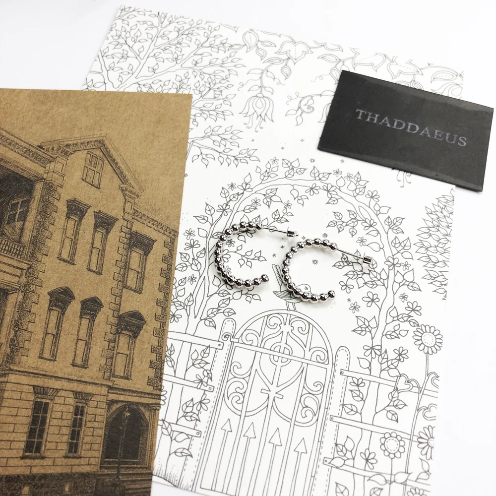 Навесной Хооп Серьги креолы В крапинку С рисунком в европейском стиле Стиль Glam