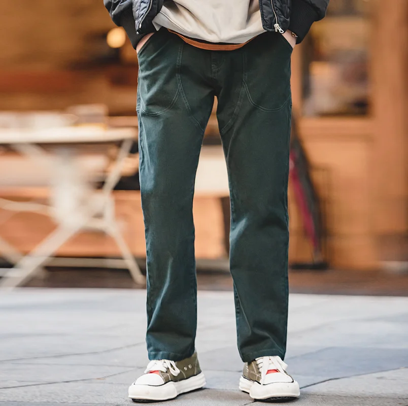 

Брюки-карго мужские из чистого хлопка, с несколькими карманами