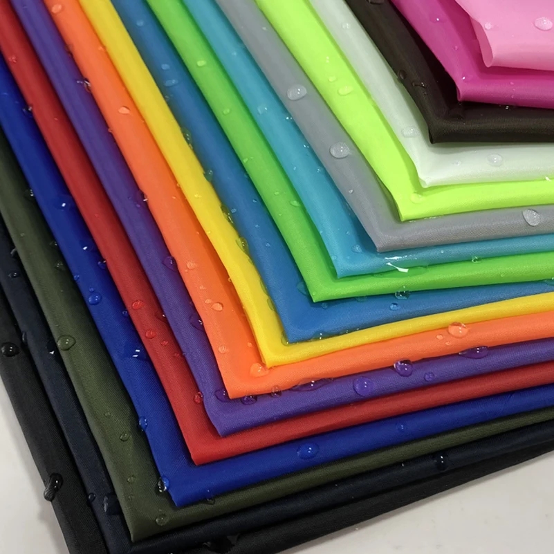 Тонкая полиэфирная тафта водонепроницаемая ткань зонт дождевик тент с