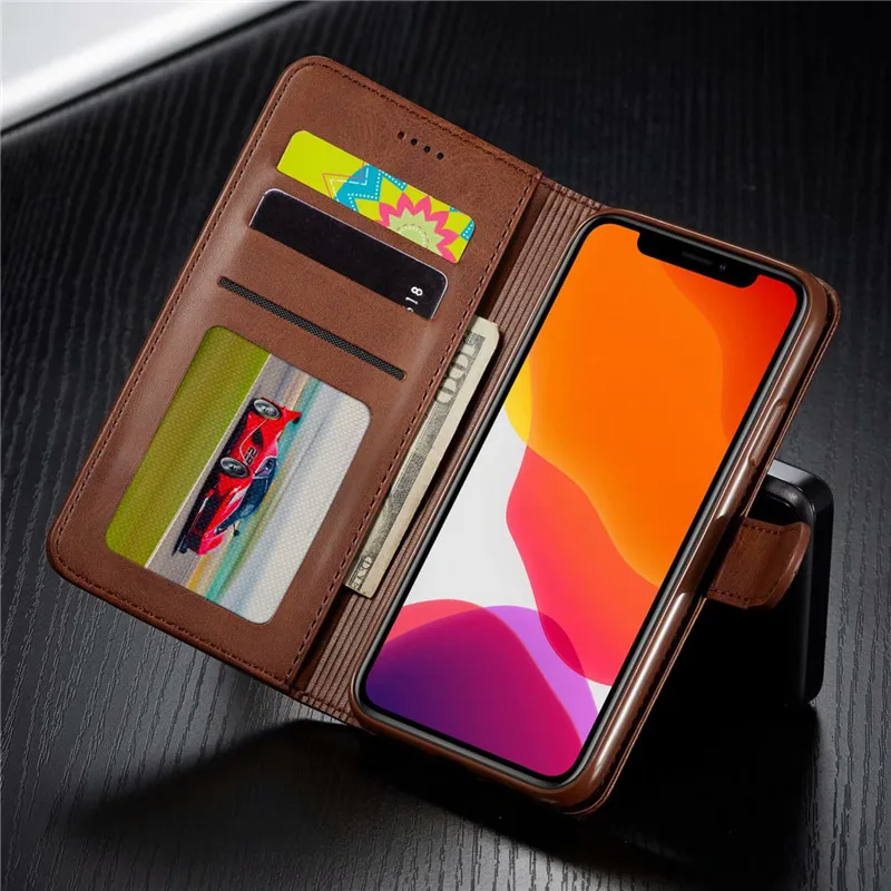Чехол для iphone 11 Pro Max на iphone XR Xs X чехол для iphone 6 6s 7 8 Plus, чехол для iphone SE 5s 5, кожаный флип-бумажник 11