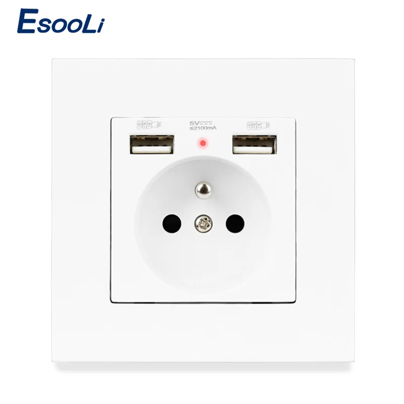 Черная пластиковая панель Esooli французская стандартная электрическая настенная