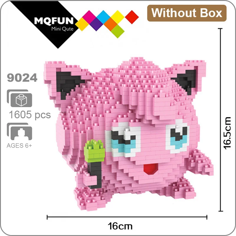 HC 9024 Without Box HC большой мультфильм Аниме Супер Герой Марио Тоторо Snorlax пластиковый строительный блок кирпичи игра DIY 3D Сборная модель обучающая игрушка - Цвет: HC 9024 Without Box