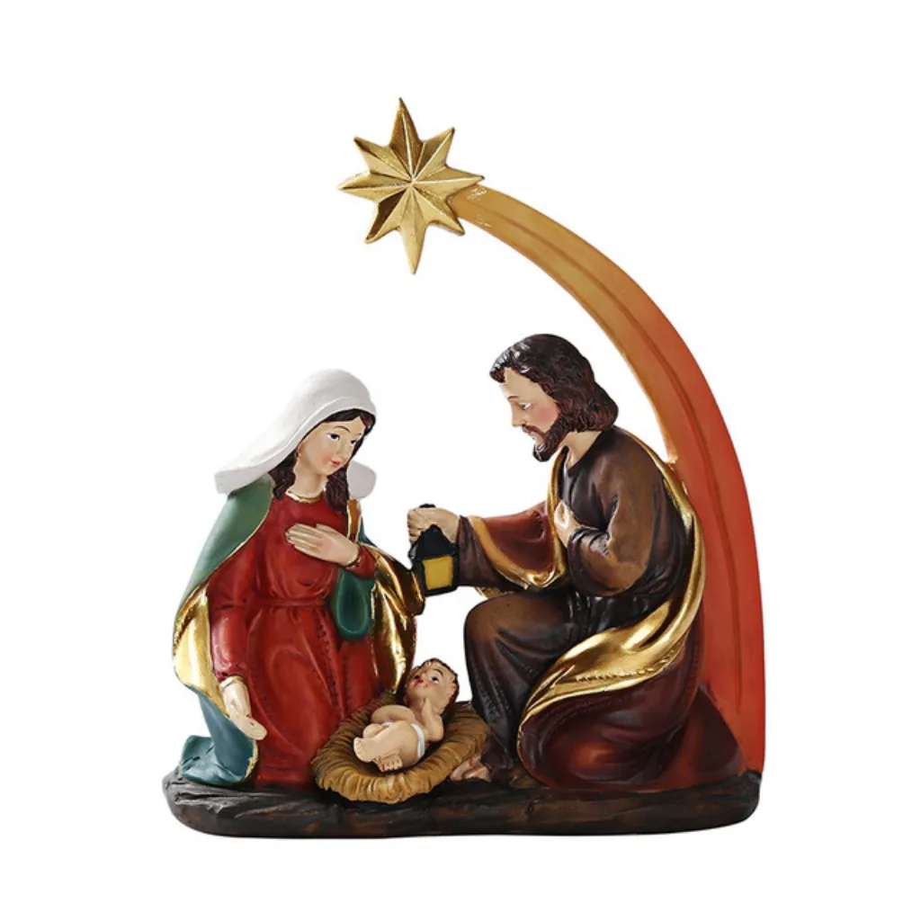 

Elegant Outline of Easter Home Decorations Christmas Suit Sacred Creative Resin Sculpture Crafts Character Model Ornaments