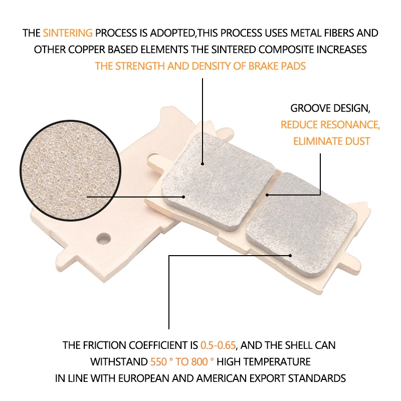 Передние и задние тормозные колодки для мотоцикла Yamaha YZFR6 YZF600 2004-2015 YZFR1 1000 2004-2006 FZ1