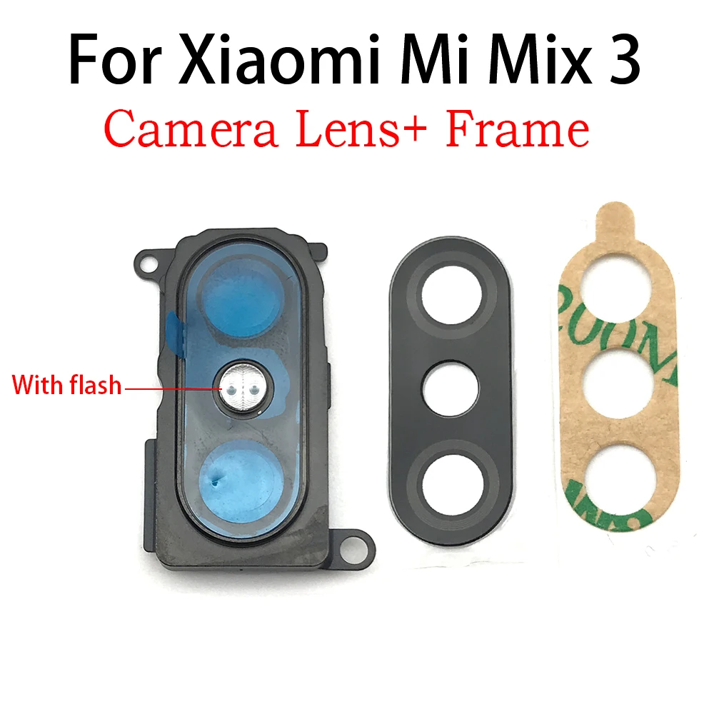 Новинка для Xiaomi Mi Mix 3 Mix3 задняя камера стеклянный объектив + Крышка камеры круглый