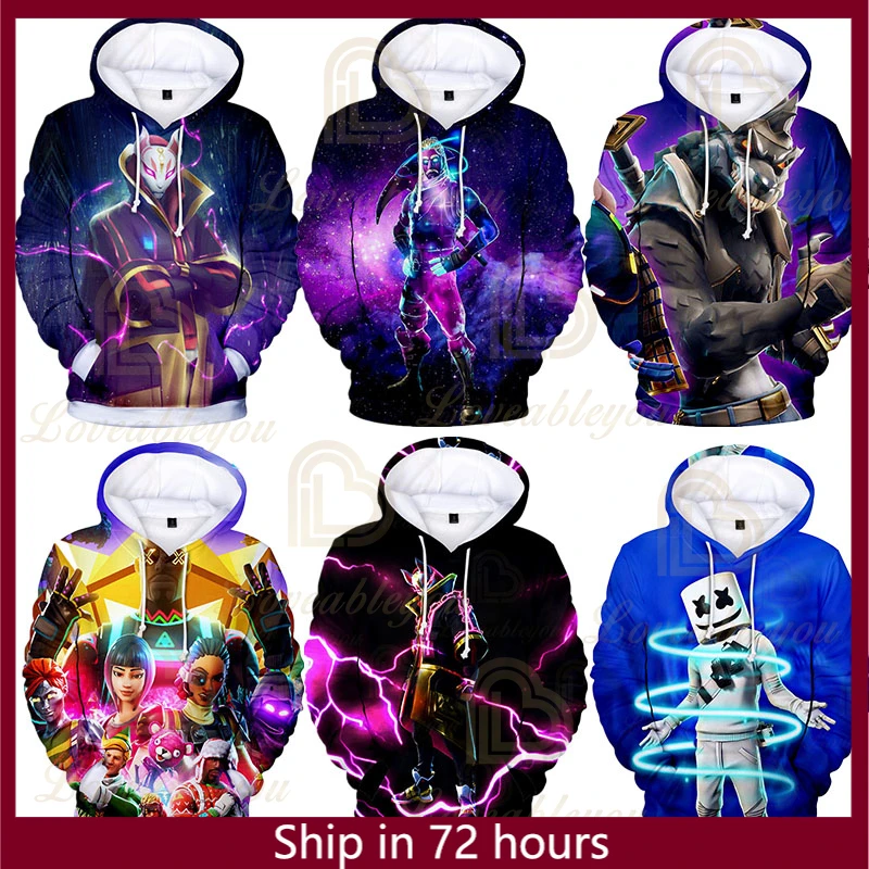 

Fortnite Shooting Game Classic Figures Hoody Teen Warm Cosplay Sportswear Kids High Quality Pullover Top Cartoon Sweatshirts