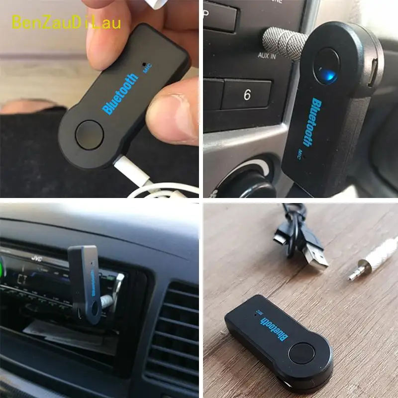 Мини AUX Bluetooth аудио приемник автомобильный передатчик 3 5 мм разъем громкой связи