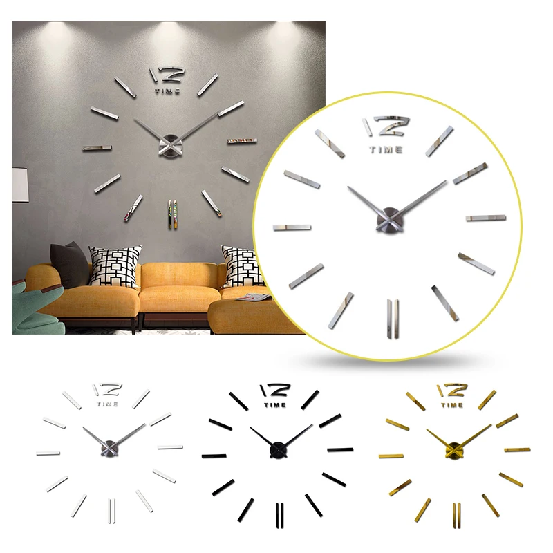 Горячая Распродажа настенные часы высокой плотности губка 3D Diy акриловые