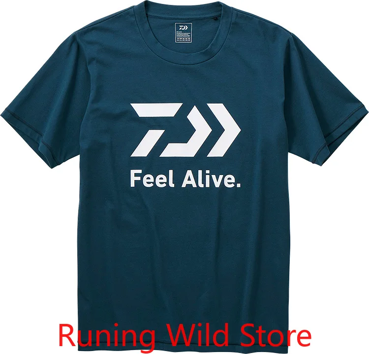 Новинка футболка для рыбалки DAWA быстросохнущая дышащая одежда с принтом