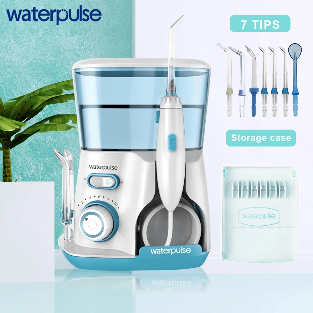 Ирригатор для полости рта Waterpulse V300 Стоматологический 800 мл с 7 насадками в коробке