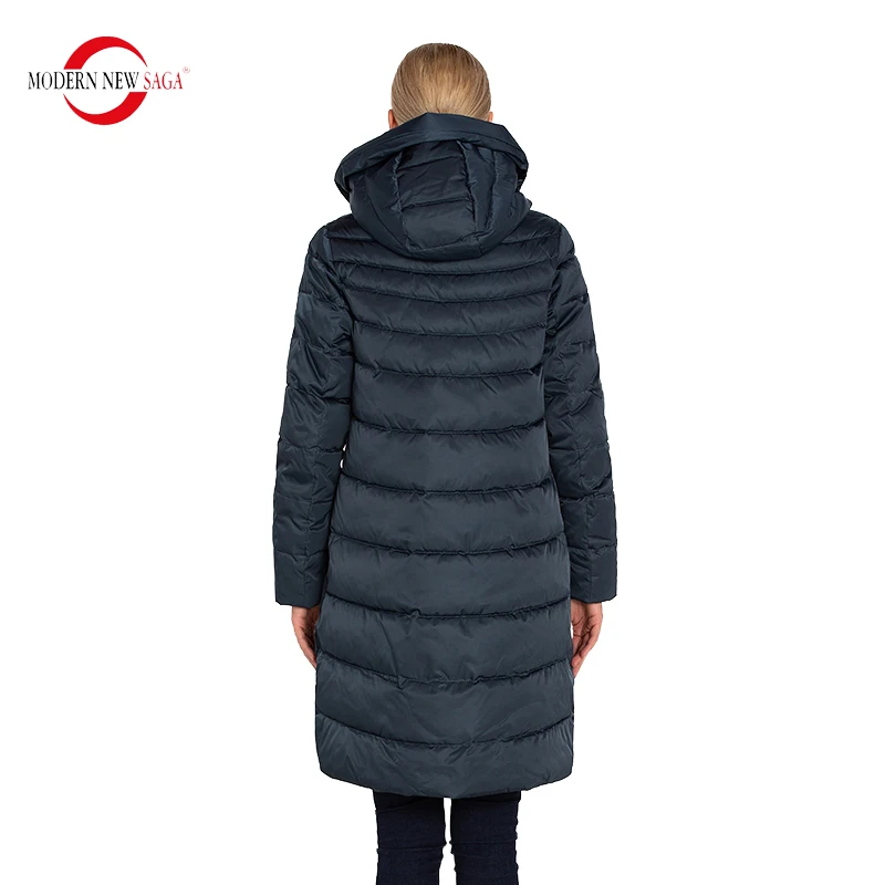 MODERN NEW SAGA Зимнее Женское Пальто Куртка Женская Зима Толстая Стеганая Длинное