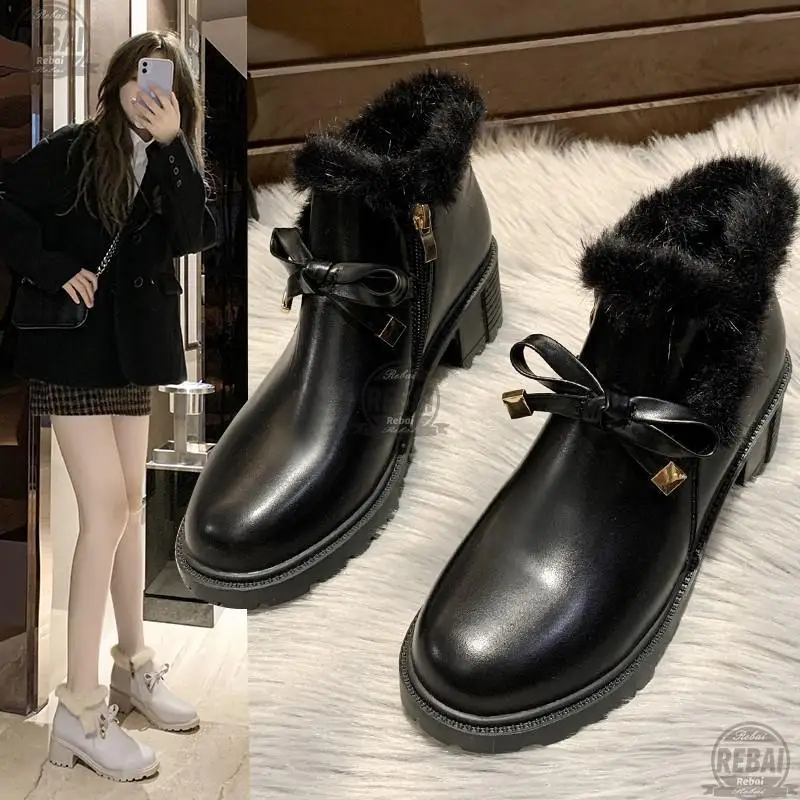 

Женские ботильоны из натуральной кожи, на толстой подошве, Размеры 35-40