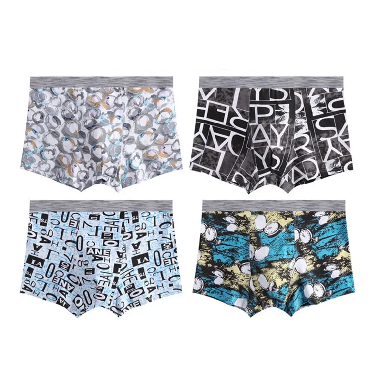 Мужские трусы летние крутые боксеры из вискозы со средней талией нижнее белье
