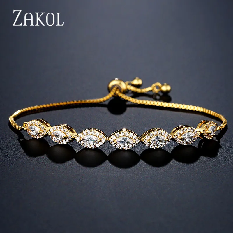 ZAKOL модные высококачественные кубические циркониевые свадебные ювелирные