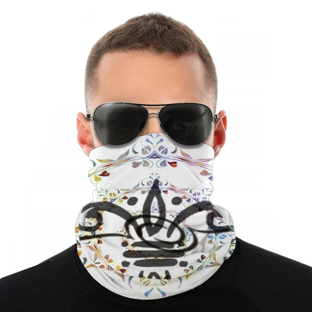 

Art Graphic Scarf Half Face Mask Unisex Fashion Neck Gaiter Seamless Bandana Versatility Headband Biking Climbing