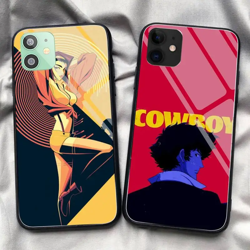 

Cowboy Bebop Anime Phone Case Tempered Glass For IPhone 11 Pro XR XS MAX 8 X 7 6S 6 Plus SE 2020 12 Pro Max Mini Case